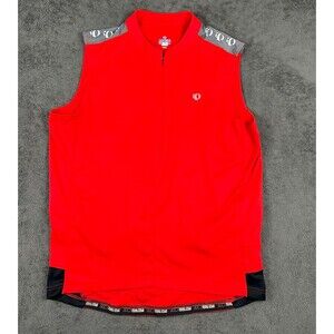Pearl Izumi Select Series Cycling Tank Top Men's XXL Sleeveless Zip Red Black